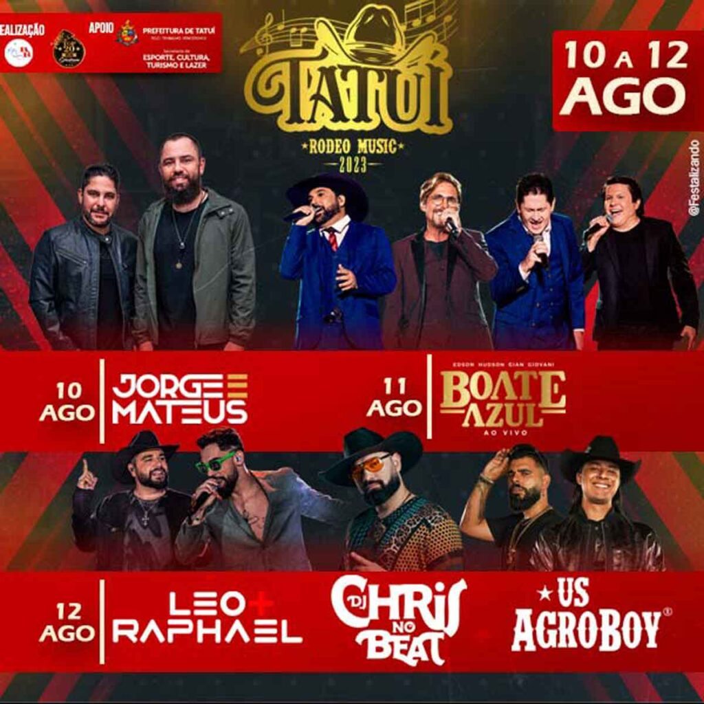 Programa O Completa E Ingressos Para O Tatu Rodeo Music Ache