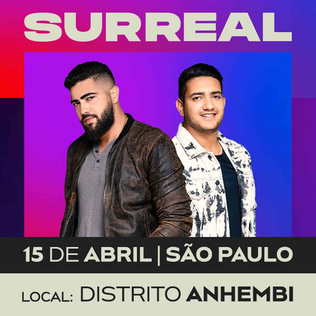 Henrique e Juliano no Distrito Anhembi