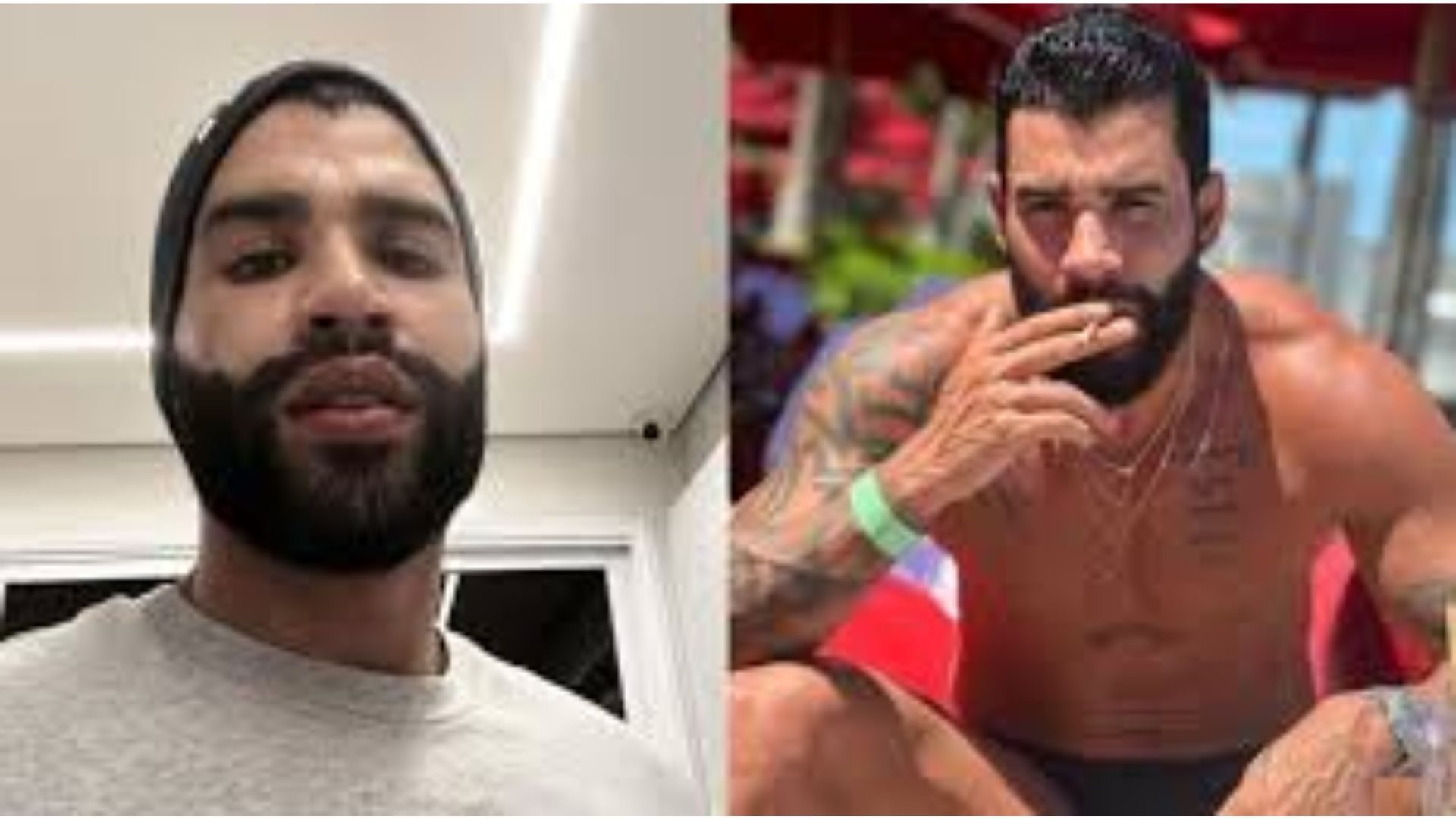 Gusttavo Lima fumando cigarro